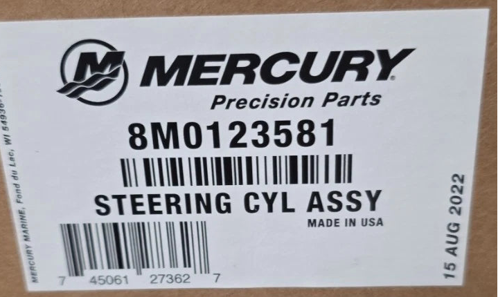 8M0123581 Mercury Power Steering Cylinder Actuator Assembly