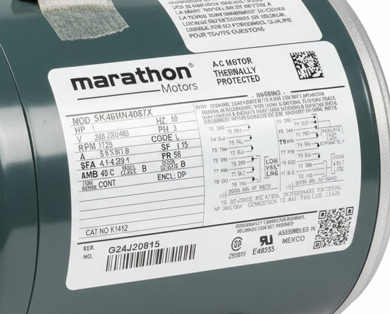 5K46MN4087X Marathon Blower Motor 208-230/460V