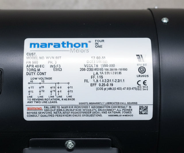 056T11F5310 Marathon General Purpose Motor 208-230/460-190/380V