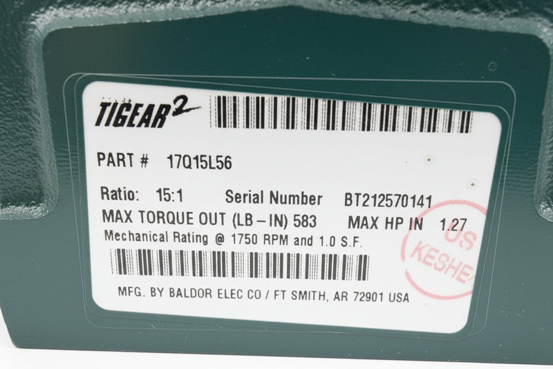 17Q15L56 Genuine Dodge Right Angle Worm Gear Speed Reducer