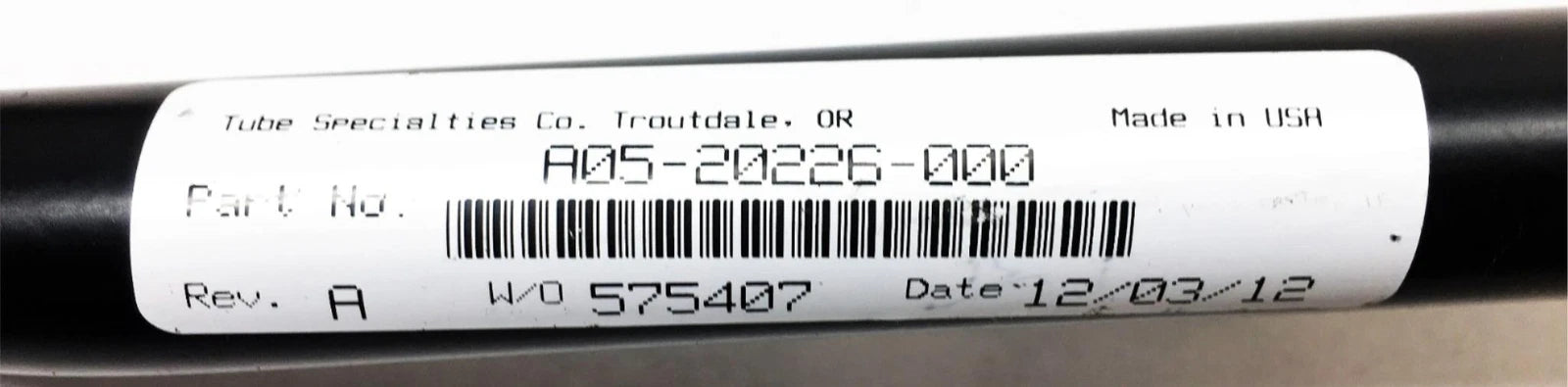 A05 20226 000 Genuine Freightliner Heater Return Pipe Assembly