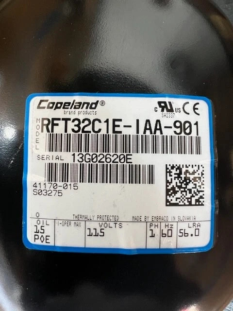 RFT32C1EIAA901 Genuine Copeland Hermetic Compressor