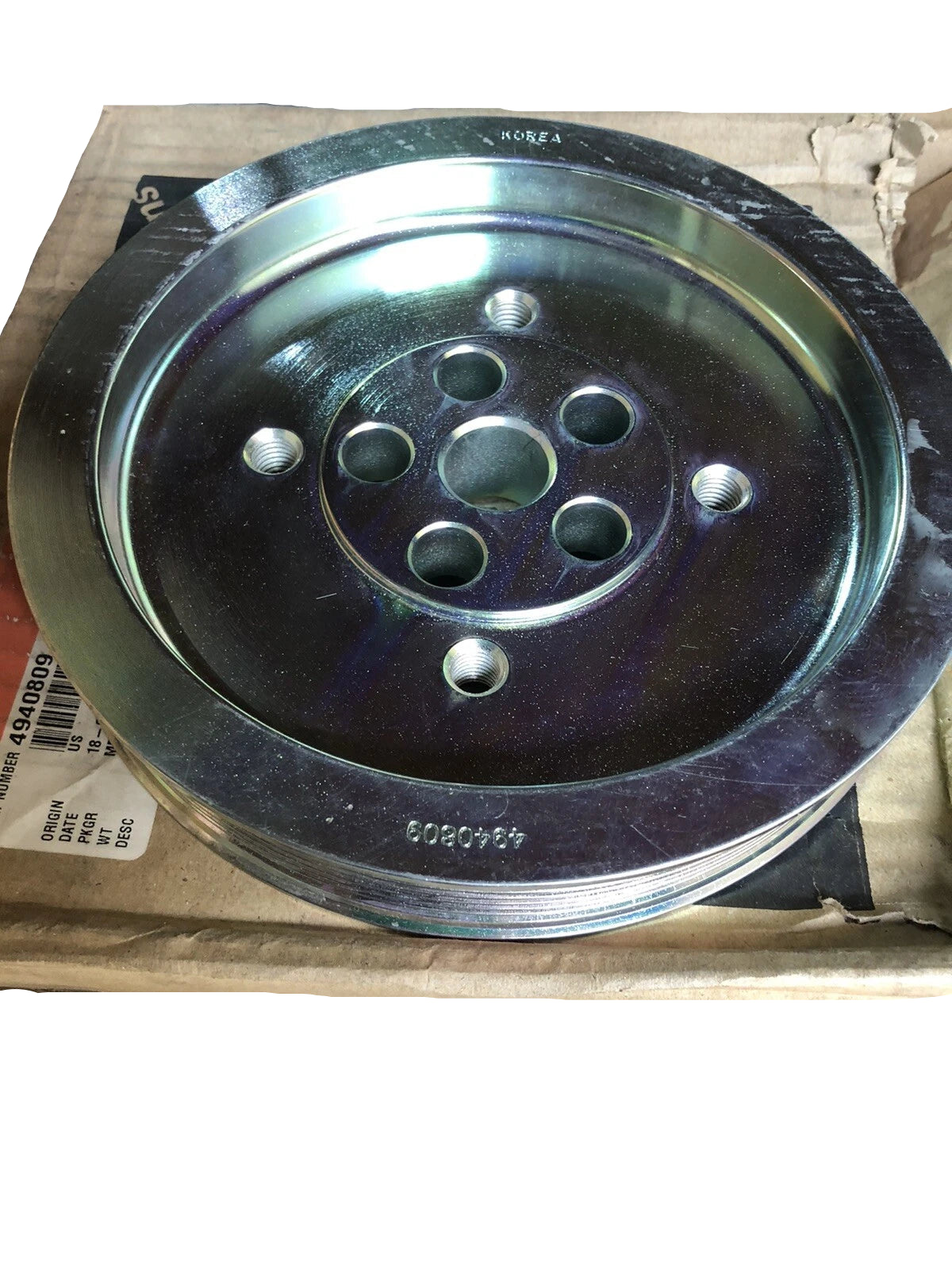 3943978 Genuine Cummins Crankshaft Pulley 8.9 liter ISC/ISL engines
