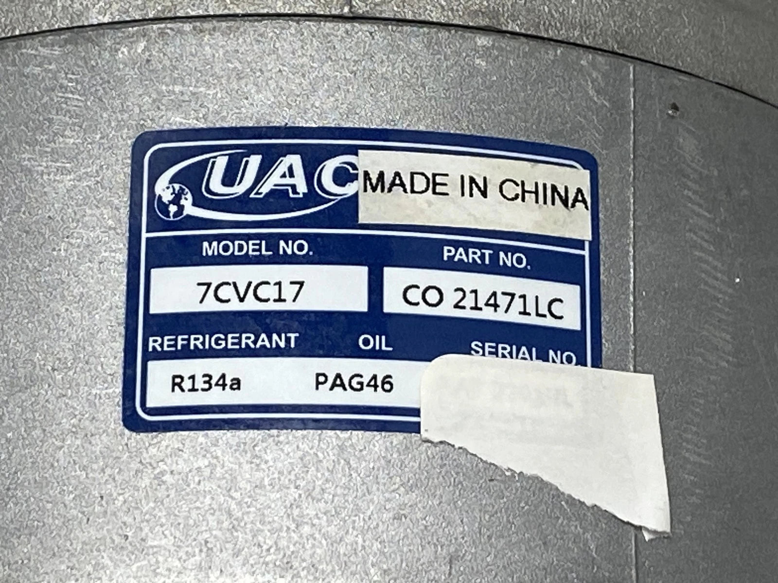 CO 21471LC UAC A/C Compressor