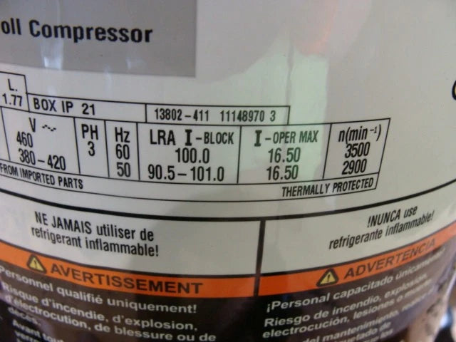PD83KCETFD130 Genuine Copeland Scroll Compressor