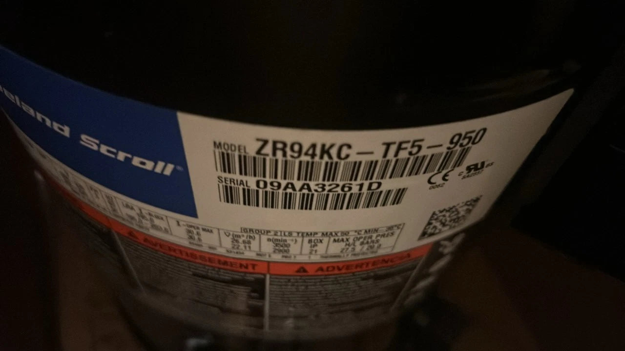 ZR94KCTF5950 Genuine Copeland Scroll Compressor