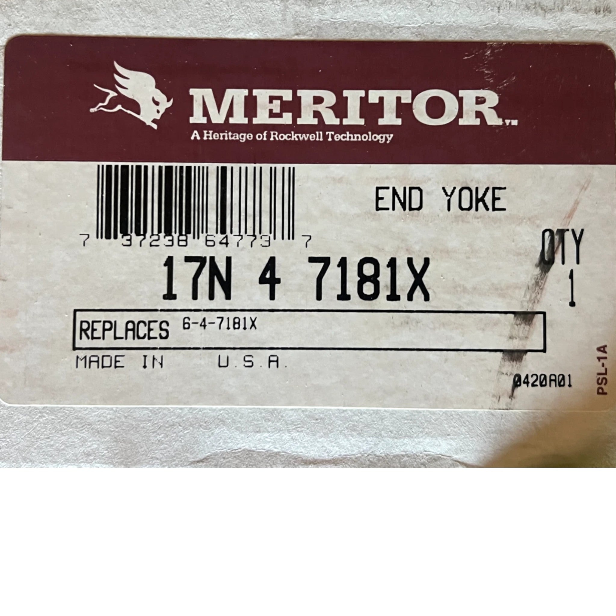 TDA 17N4 7181X Genuine Meritor End Yoke Assembly