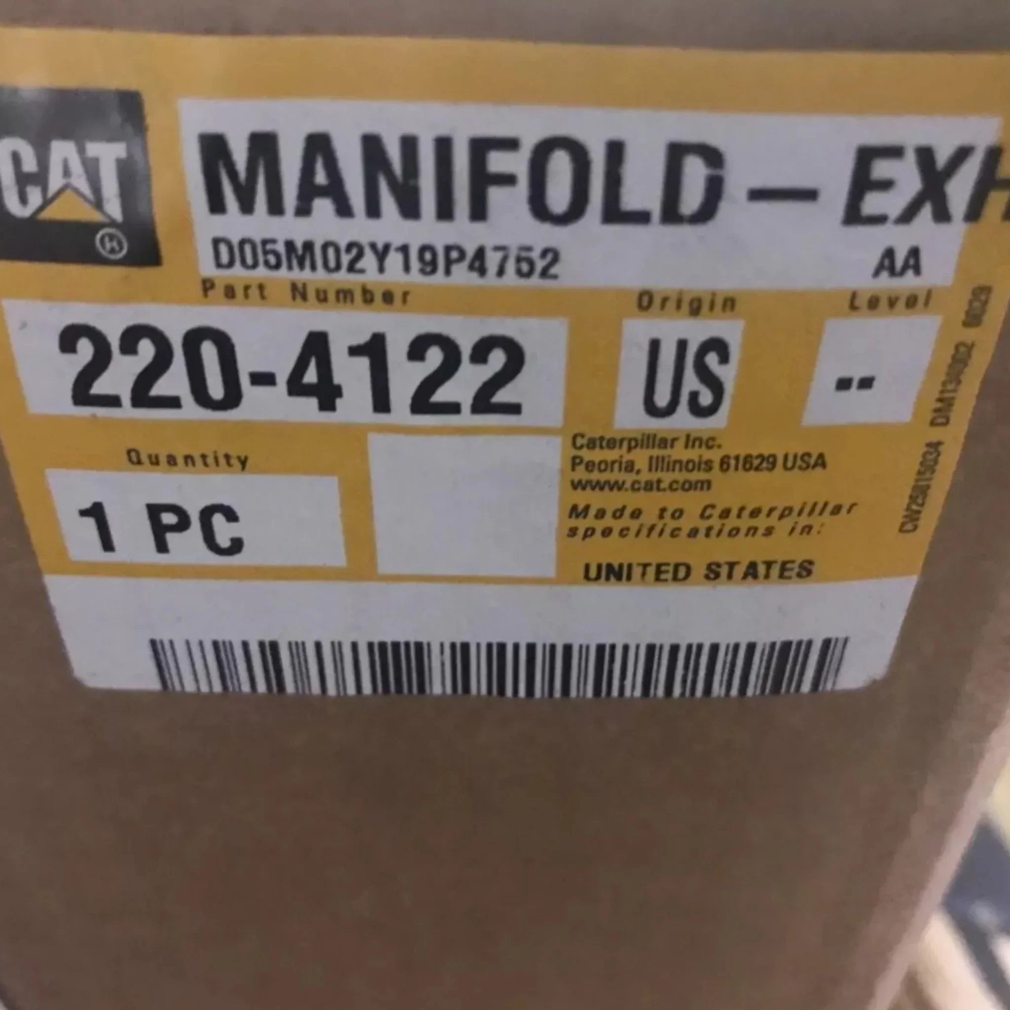 2204122 Genuine CAT Exhaust Manifold