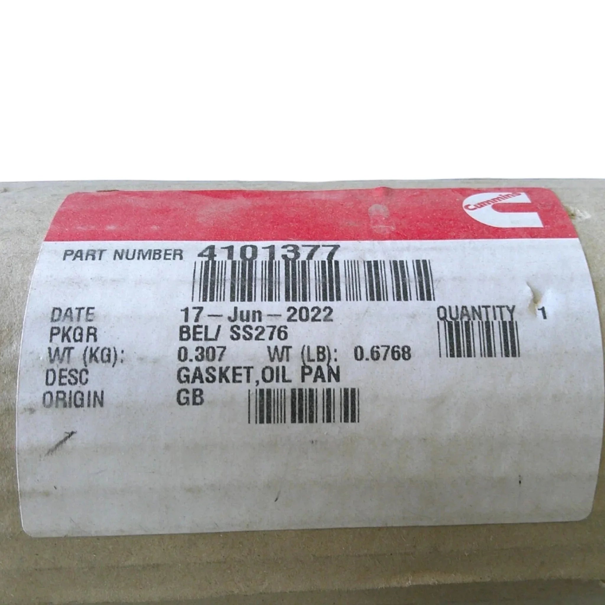 4101377 Genuine Cummins Oil Pan Gasket