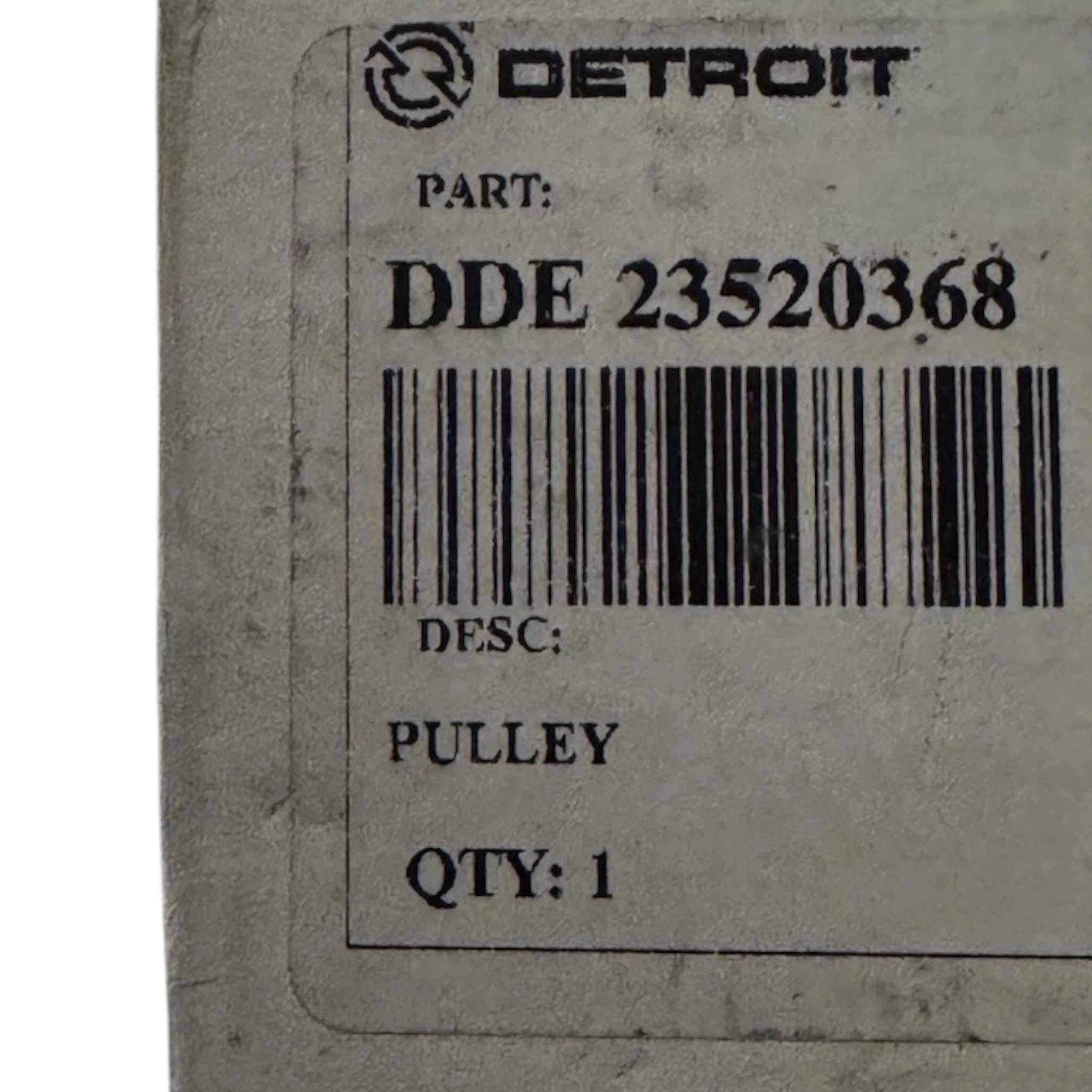 DDE23520368 Genuine Detroit Diesel Alternator Pulley