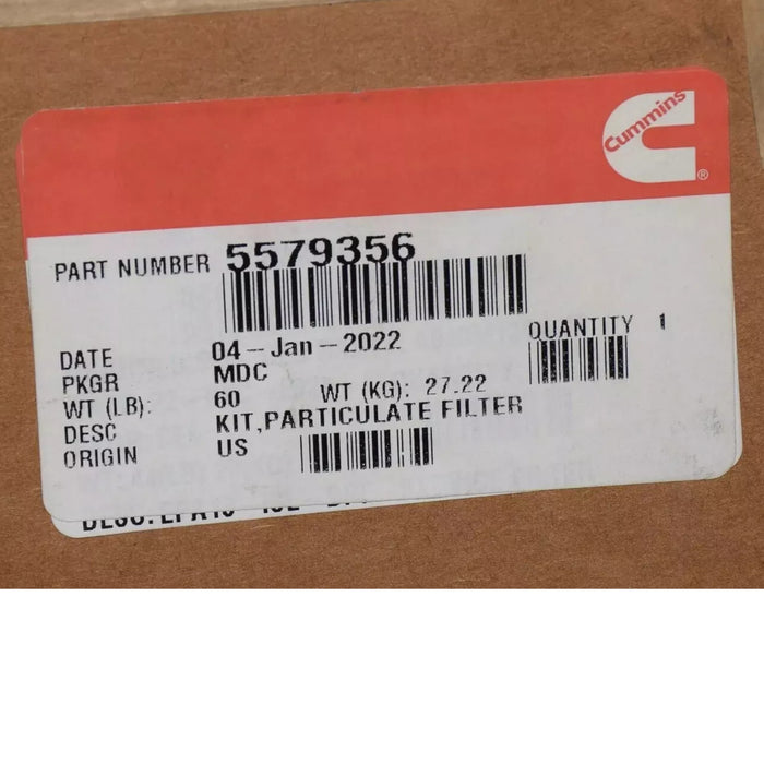 5579356 Genuine Cummins DPF Diesel Particulate Filter Kit — ADVANCED ...