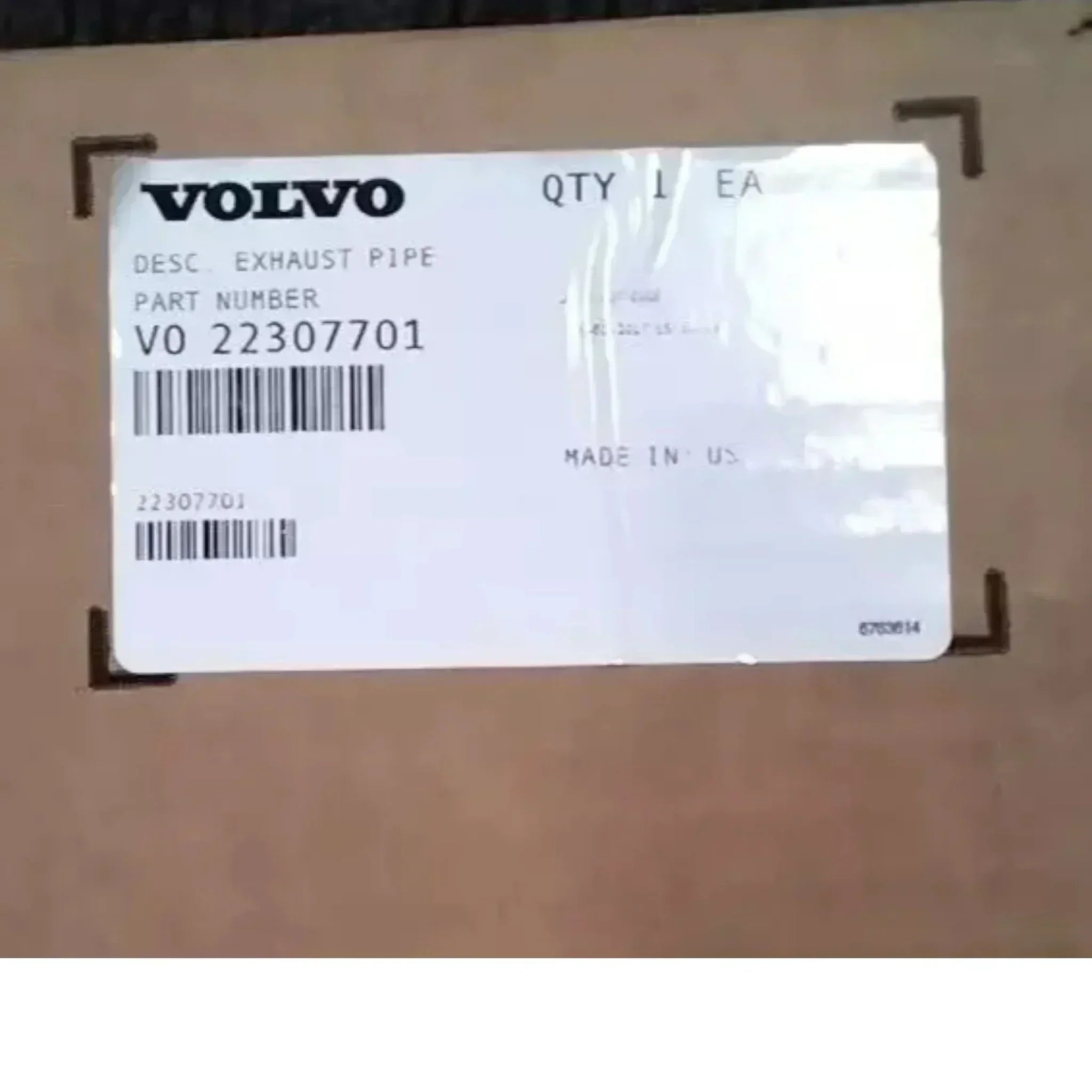 20863520 Genuine Volvo Exhaust Pipe - Truck To Trailer