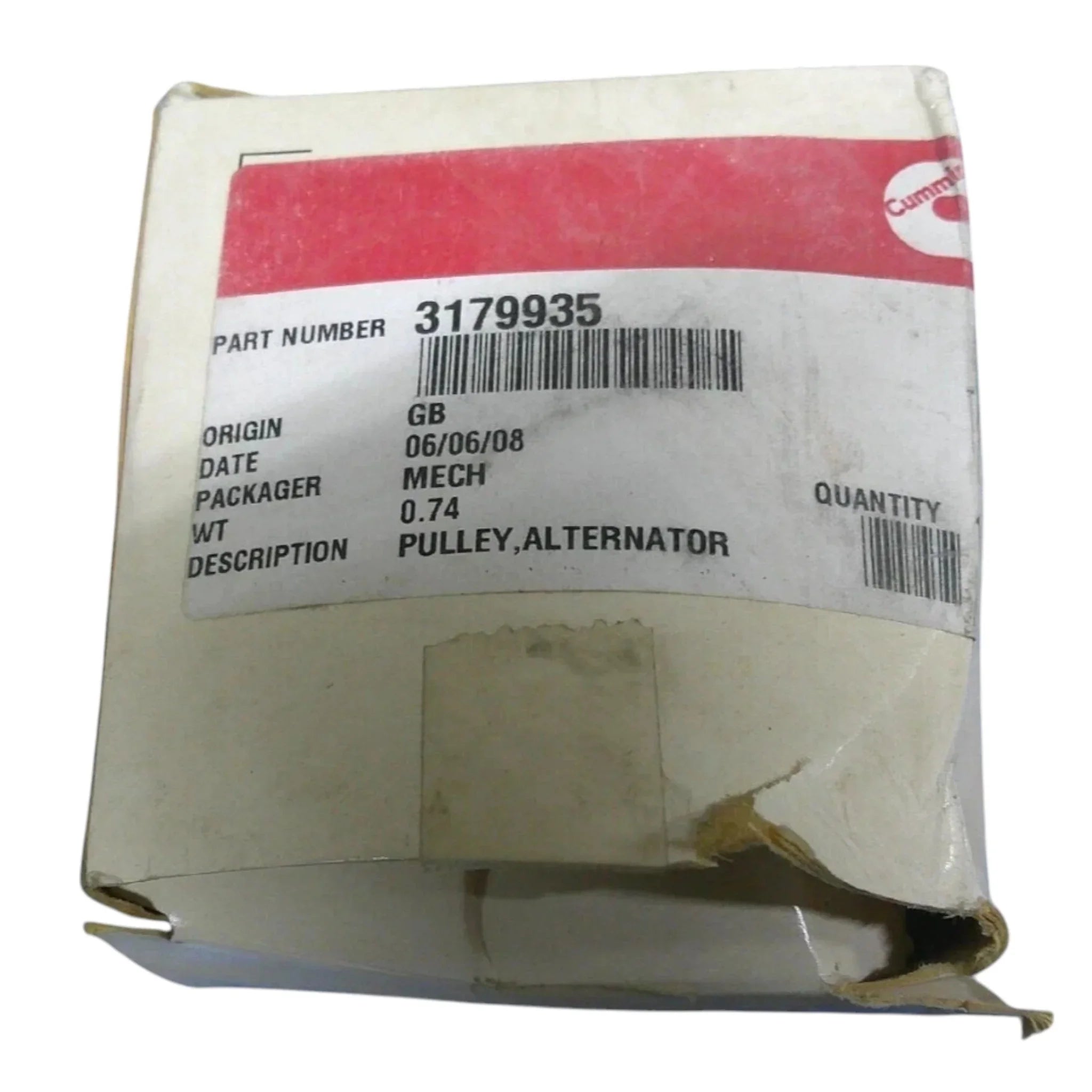 3179935 Genuine Cummins Alternator Pulley