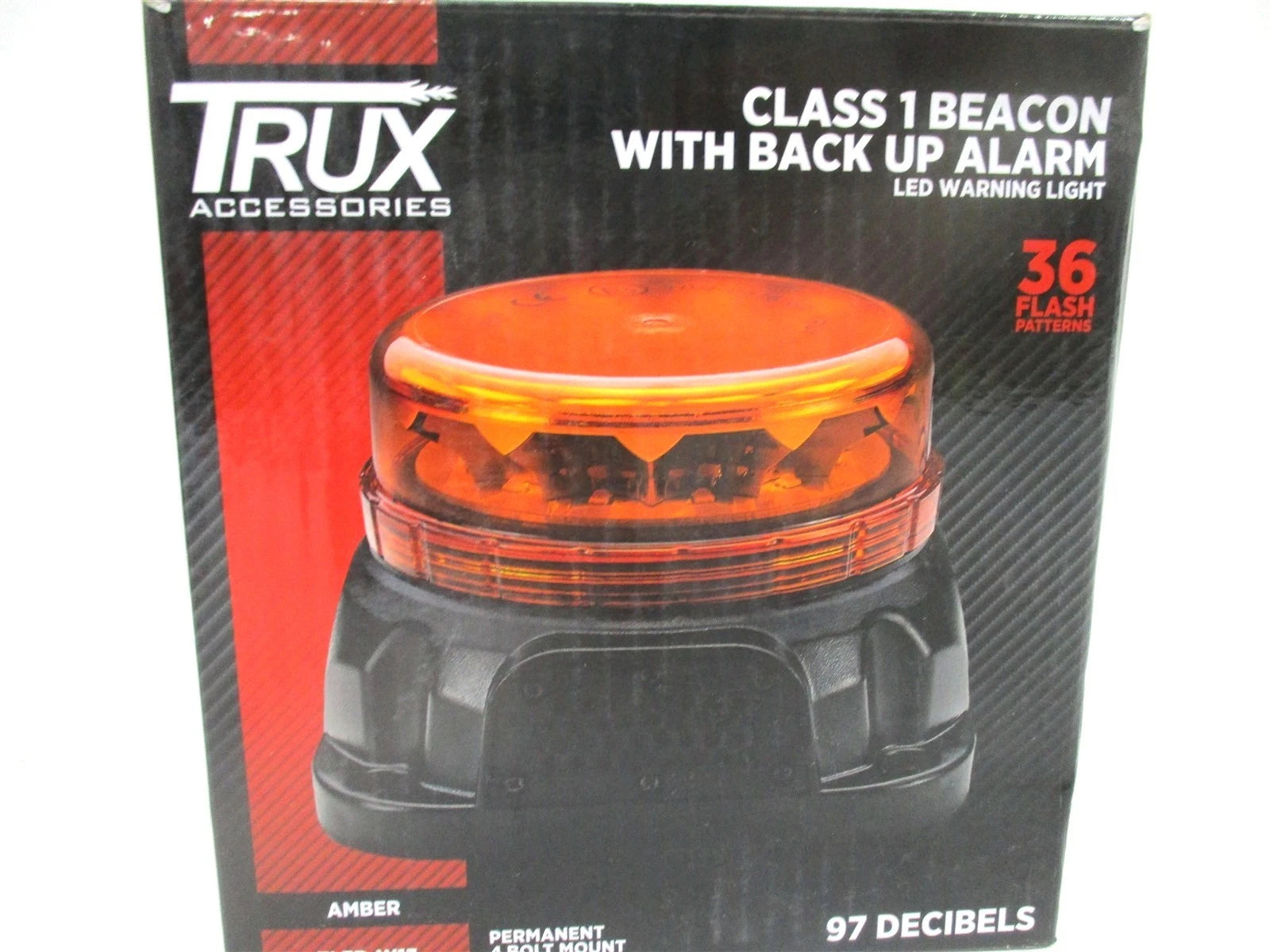 Combination Class 1 Beacon Strobe W/ 97dB Backup Alarm for Trux 12-24V
