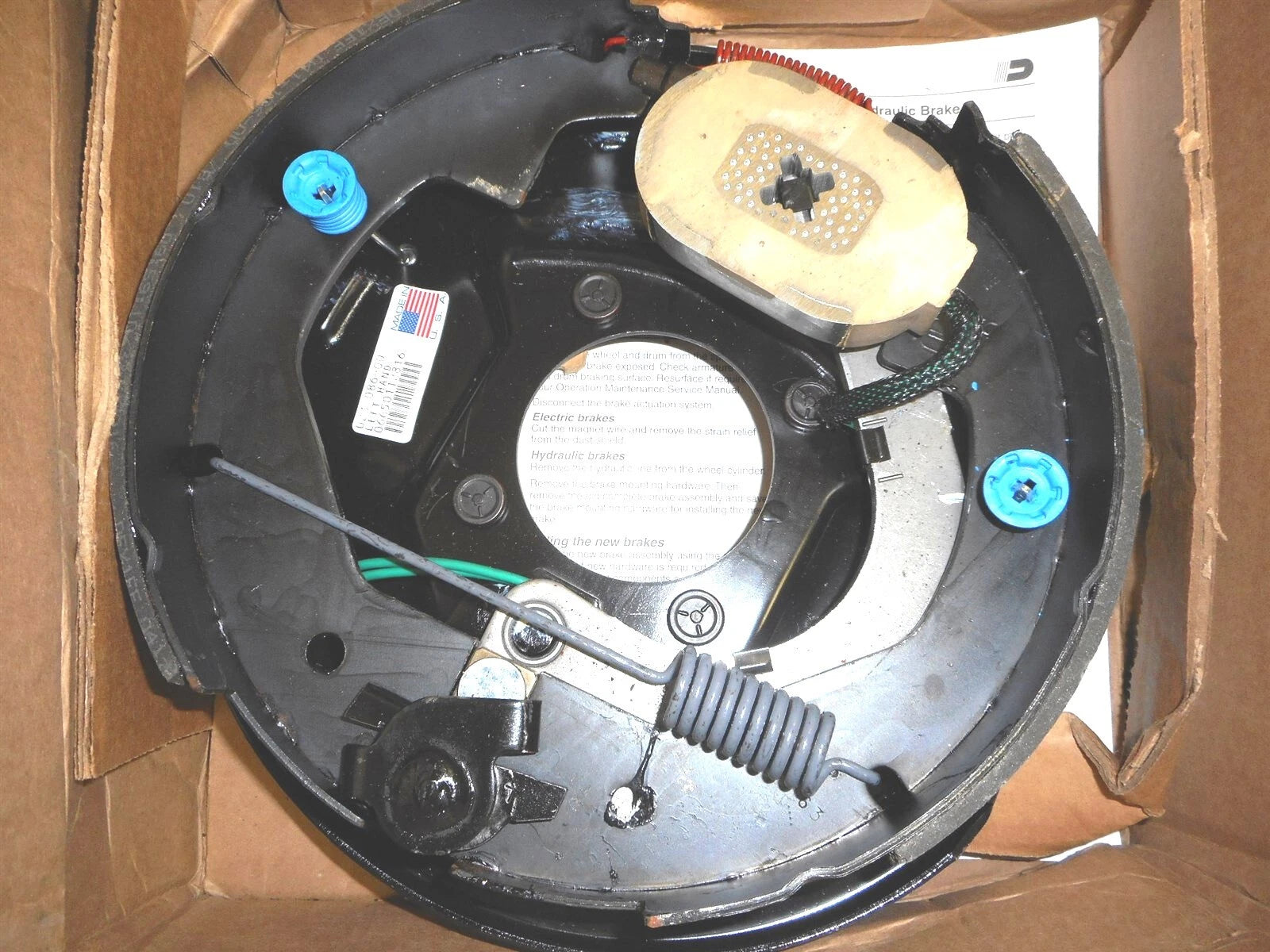 New Dexter Axle LH Electric Brake Assembly 10" X 2-1/4"