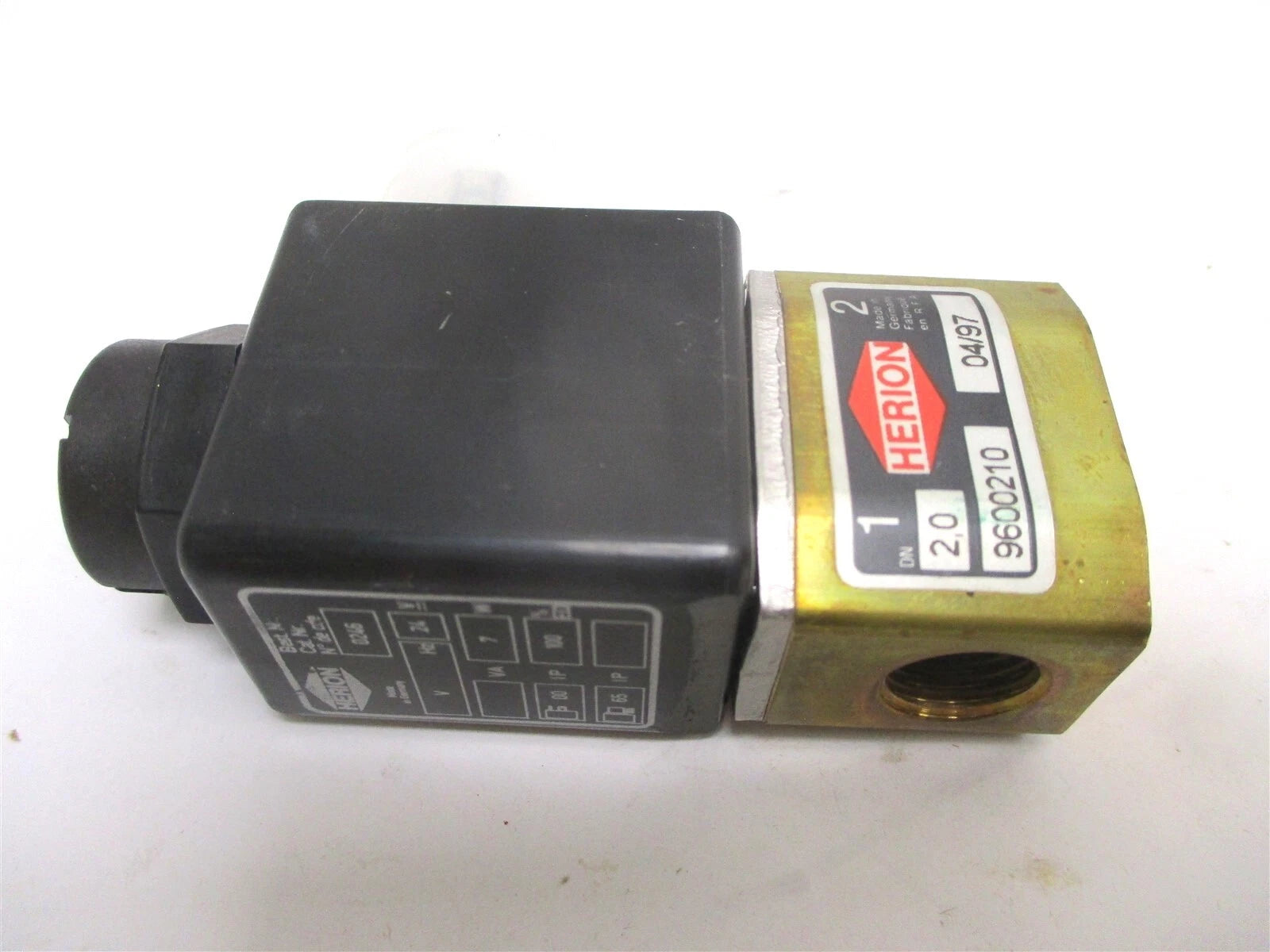 New Solenoid Valve for HERION/Norgren +0246 Coil 24V 7VA