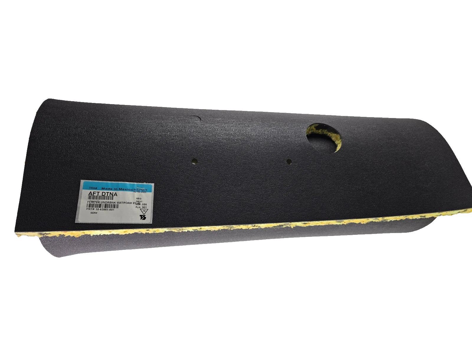 18-63961-001 Genuine Freightliner Floor, Under Bunk, Foam Mat, 40 Inch Western Star