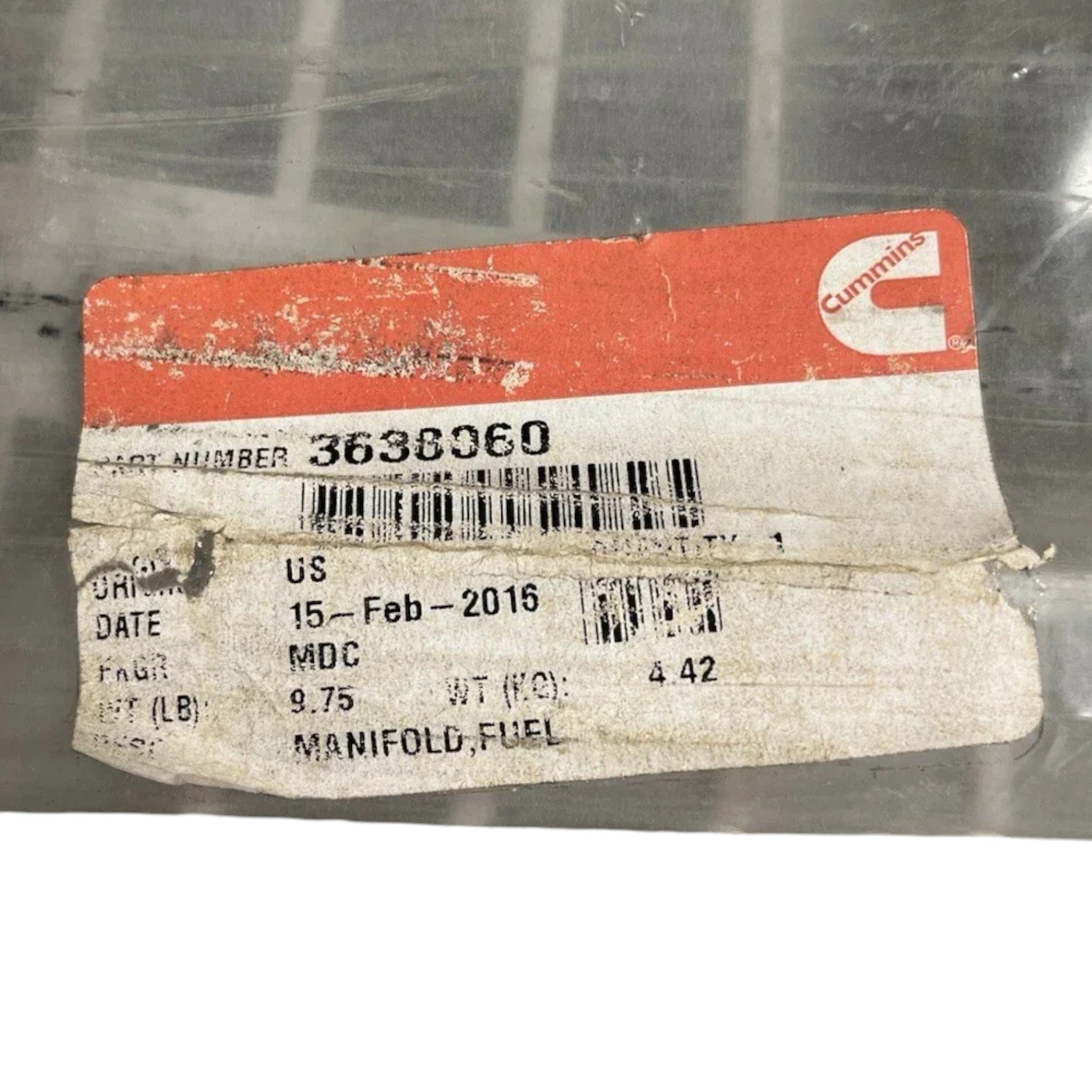 3638060 Genuine Cummins Fuel Manifold