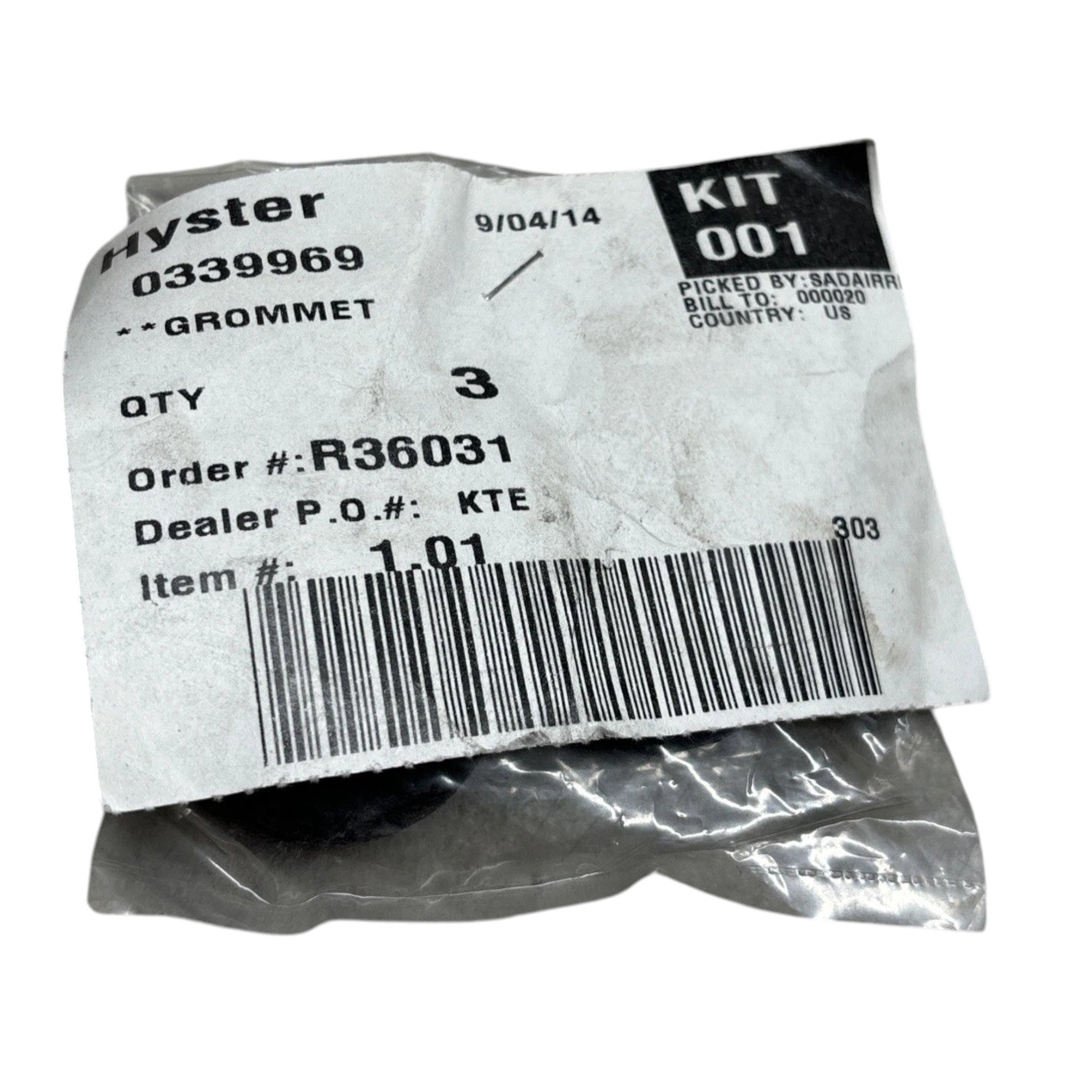 1385612 Genuine Hyster Hydraulic Control Valve