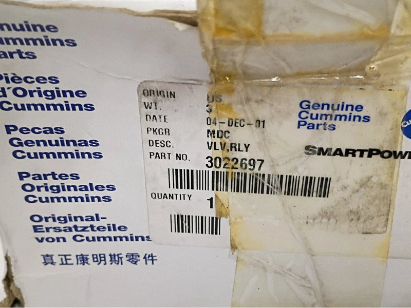 3022697 Genuine Cummins Air Relay Valve