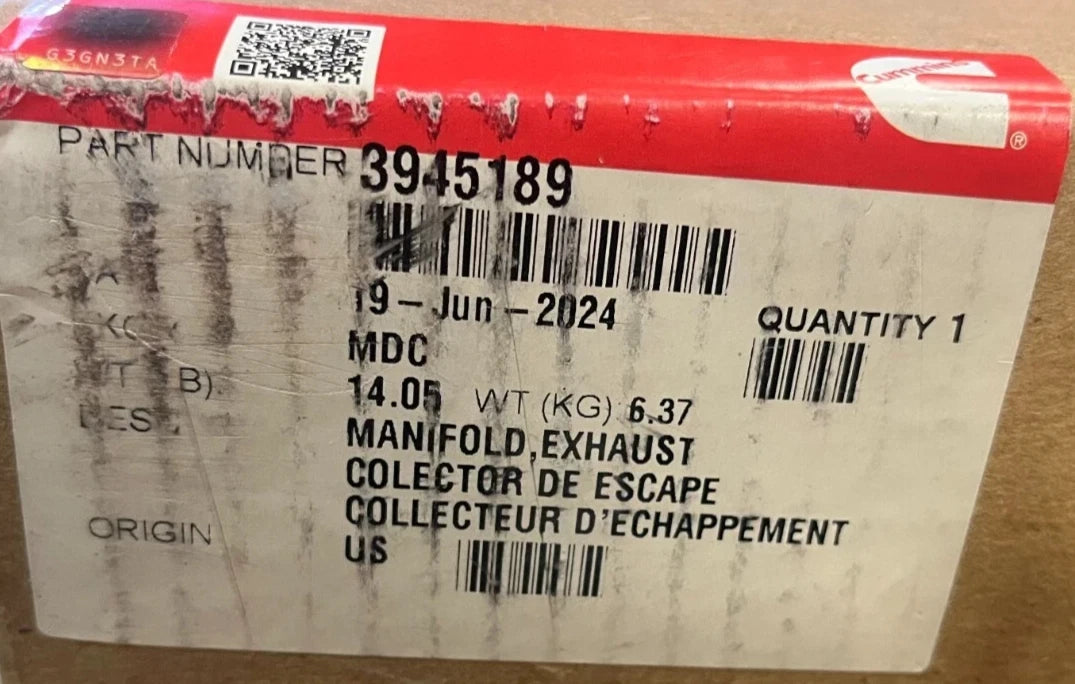 3943878 Genuine Cummins Exhaust Manifold