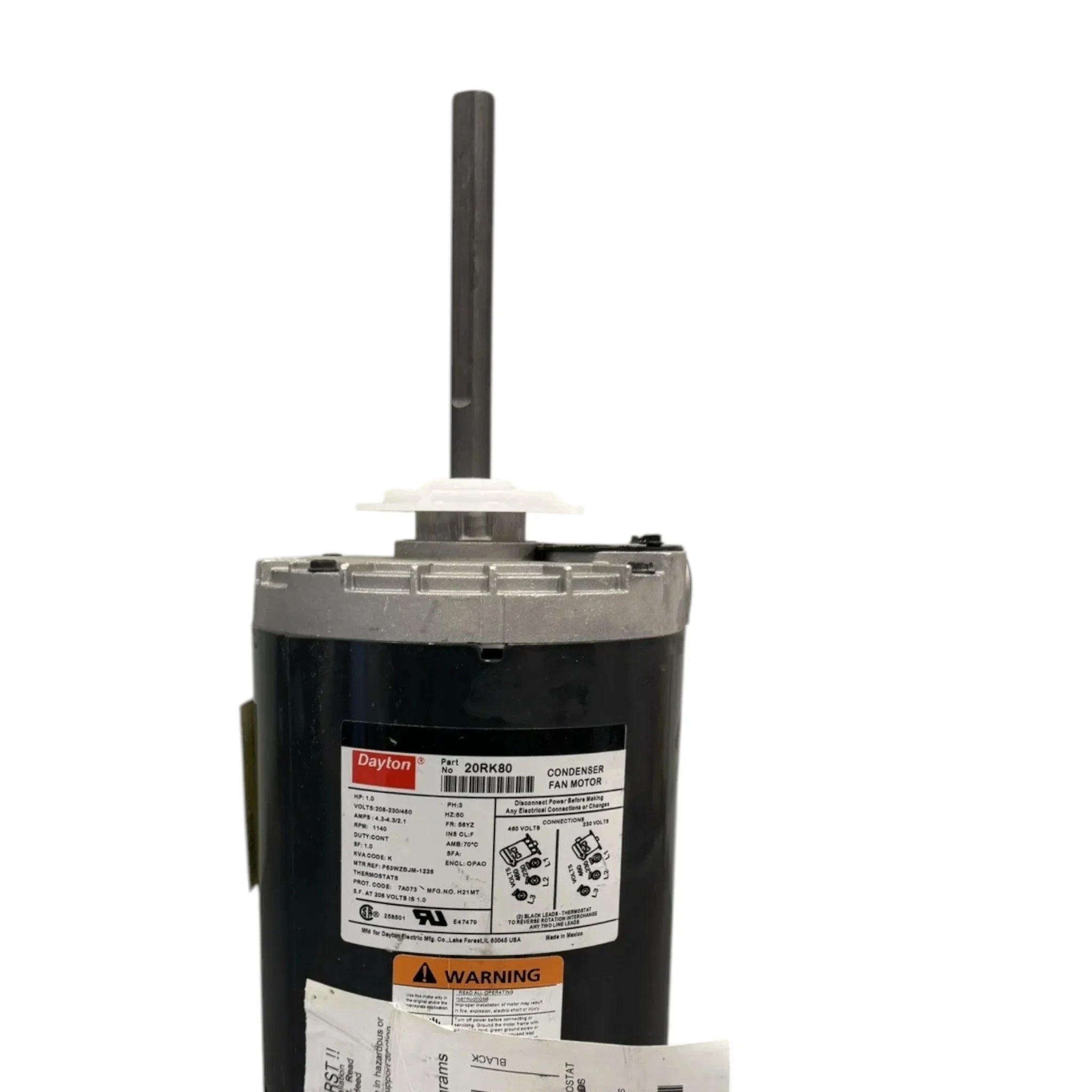 20RK80 Genuine Dayton Condenser Fan Motor