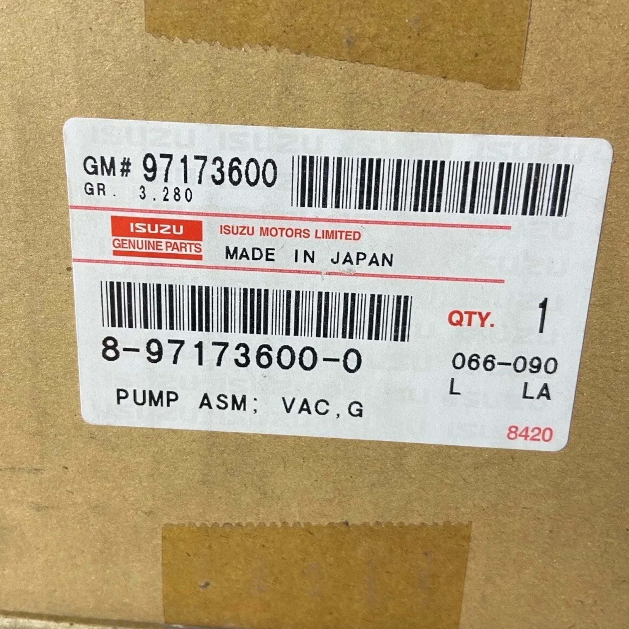8970299850 Genuine Isuzu Pump Asm