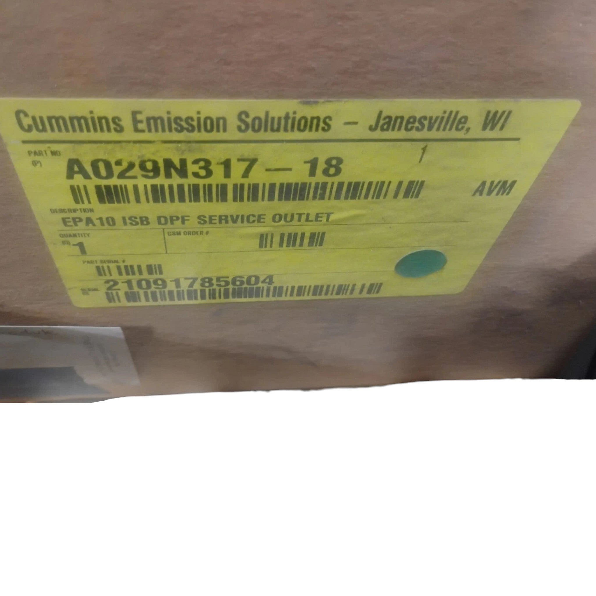 2880532 Cummins Outlet Module