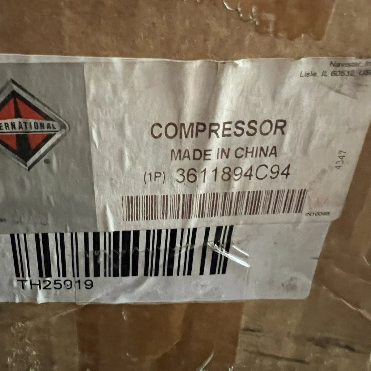 3611894C94 International A/C Compressor