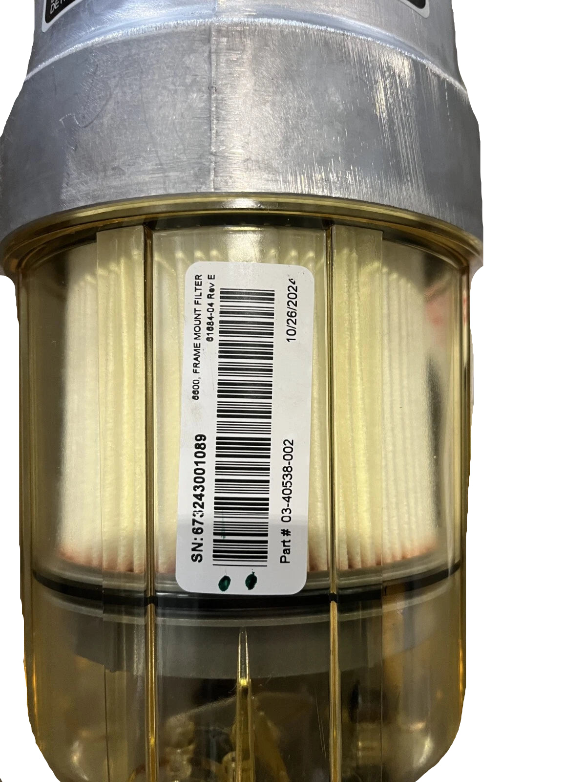 03-40538-002 Genuine Detroit Diesel Fuel Water Separator Pump