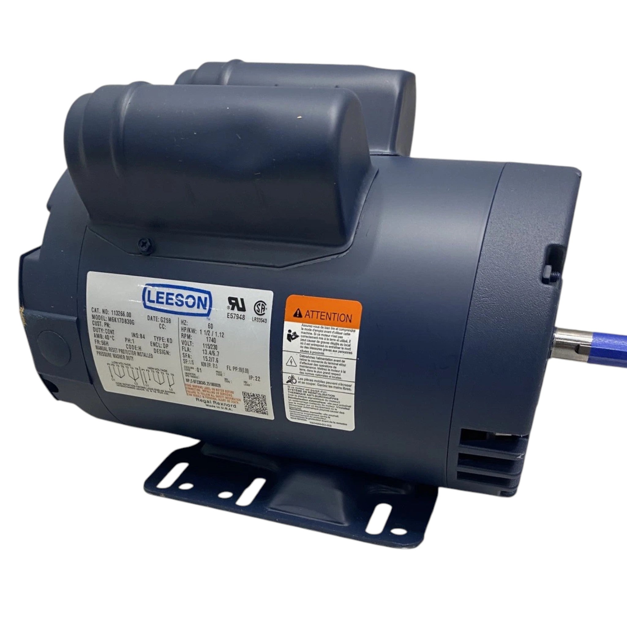 113266.00 Leeson Single-Phase AC Motor