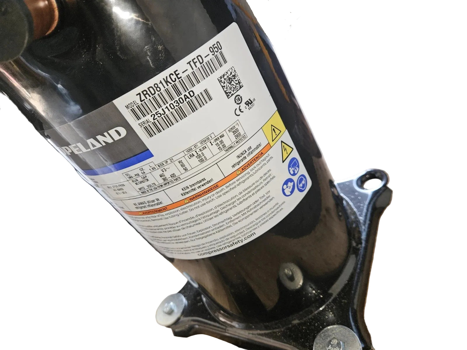 ZRD81KCETFD950 Genuine Copeland Digital Scroll Compressor