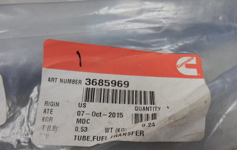 3685969 Genuine Cummins Fuel Supply Tube
