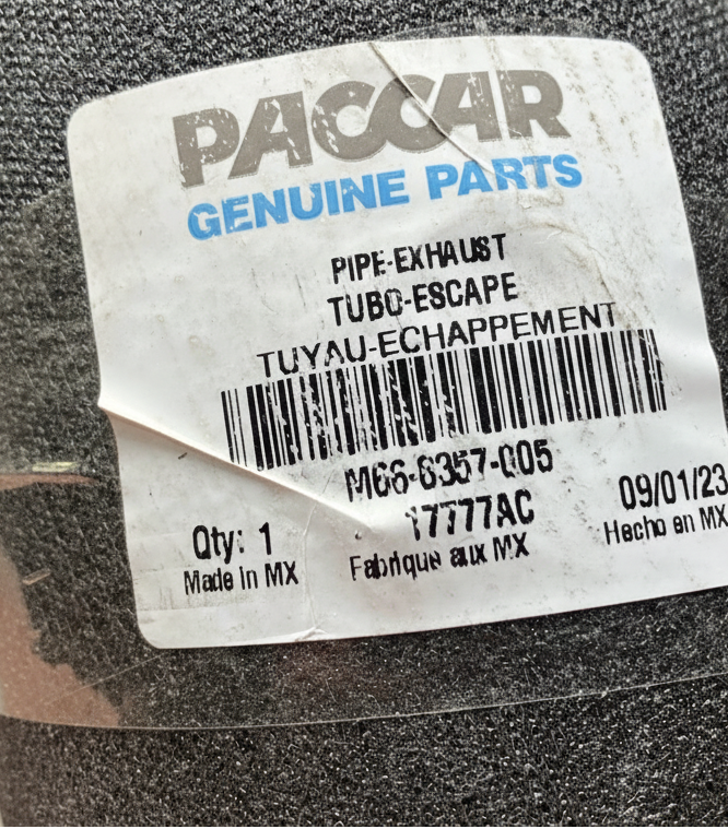 M668357005 Genuine Paccar Exhaust Pipe