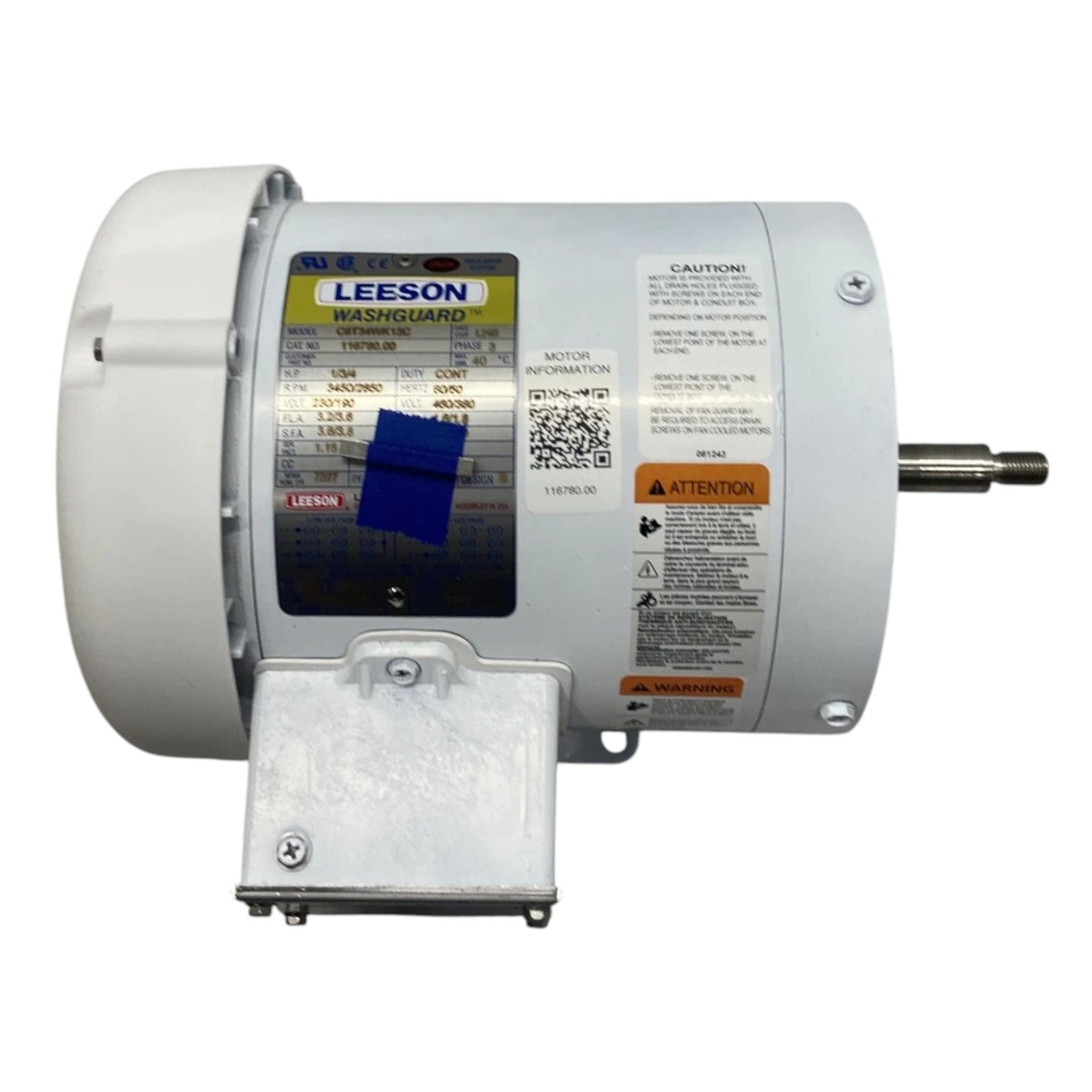 116780.00 Leeson 1HP Jet Pump Motor