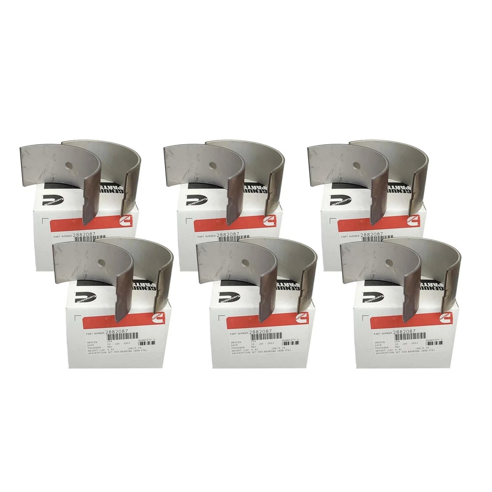 3686435 Genuine Cummins Isx15 STD Con Rod Bearings (6 Pc)
