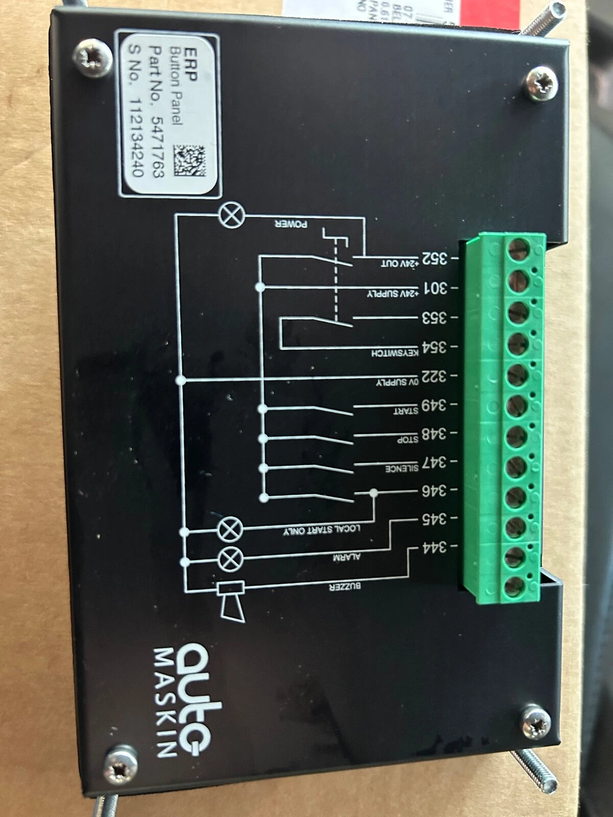 5471763 Genuine Cummins Control Panel