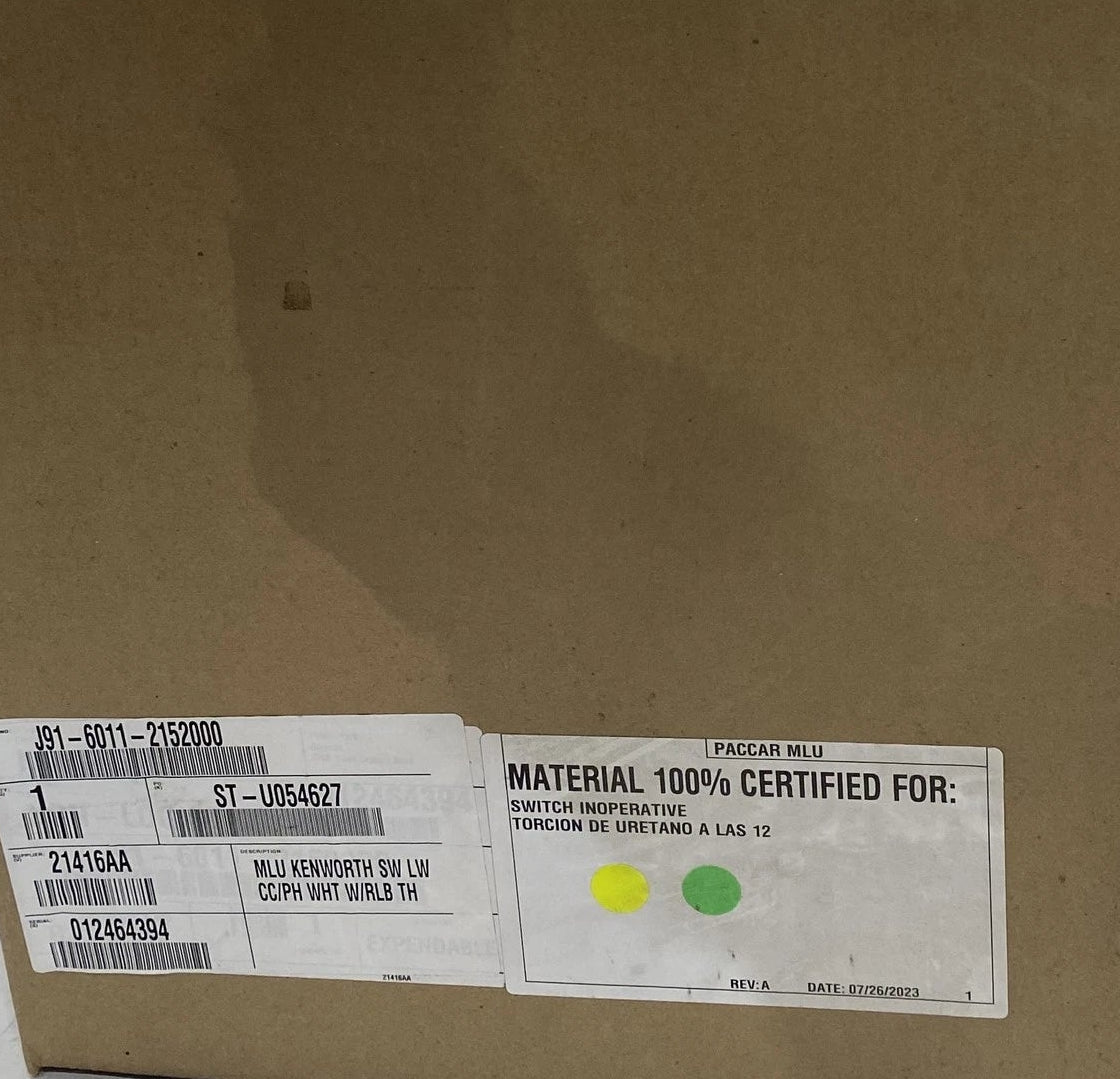 J9160112152000 Genuine Paccar Steering Wheel Assembly