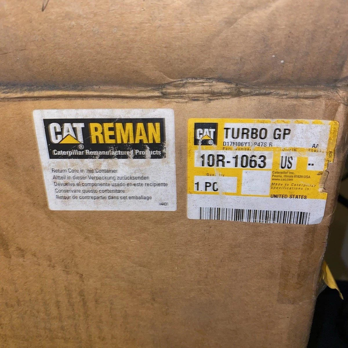 2247102 Genuine Caterpillar Turbocharger