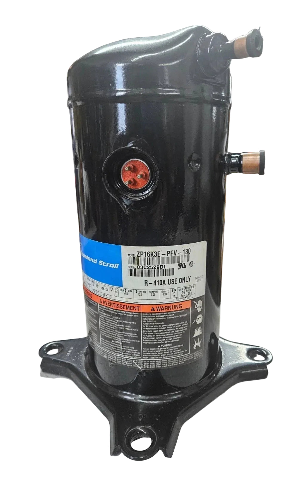 ZP16K3E-PFV-130 Genuine Copeland Scroll Compressor 208-230V