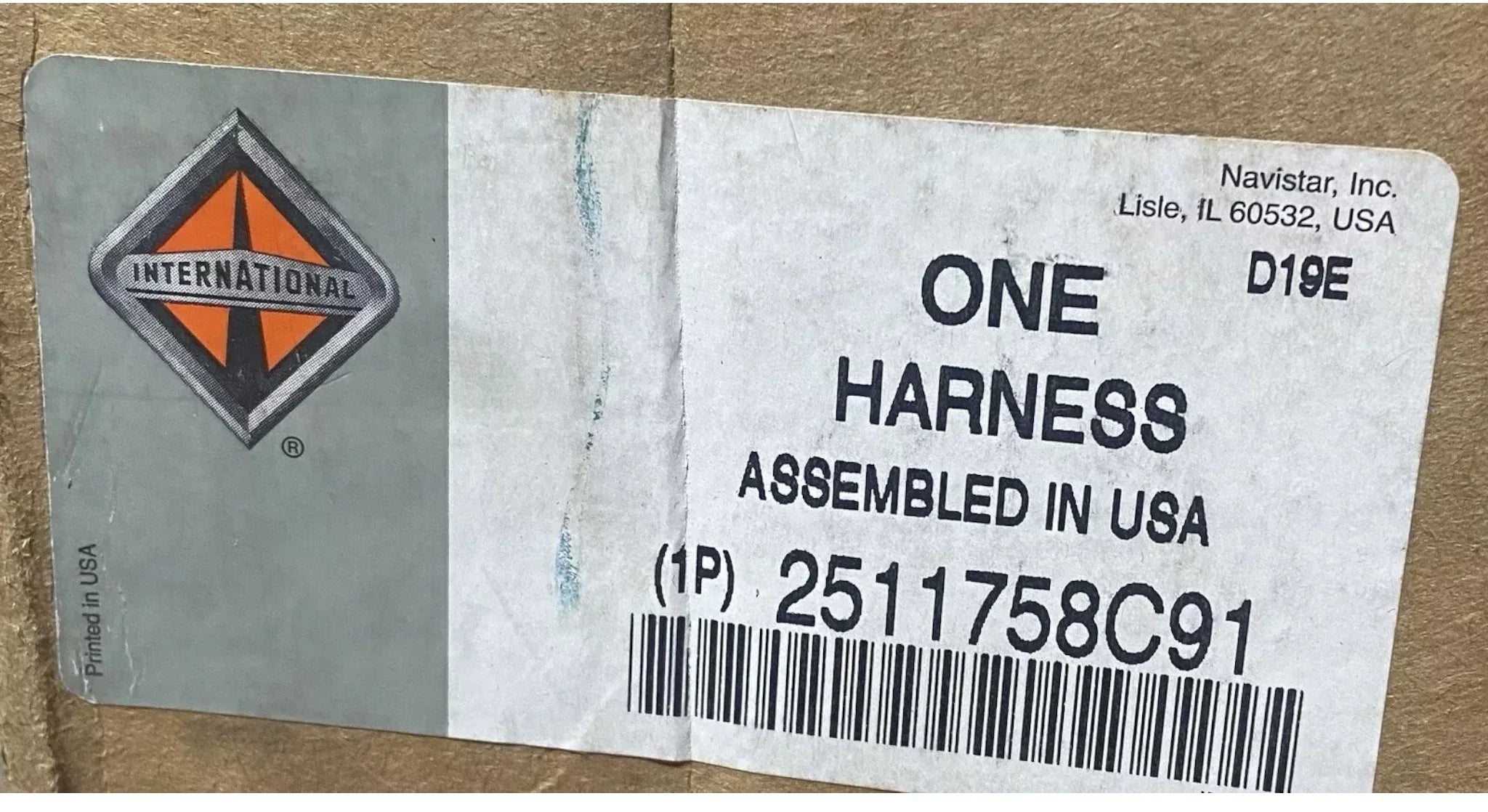 2511758C91 Genuine International  Engine Harness
