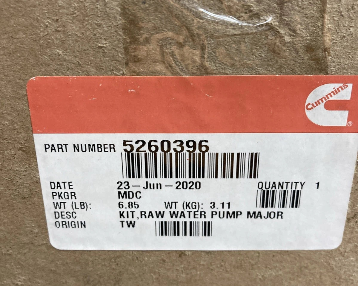 4930629 Genuine Cummins Raw Water Pump Major Kit