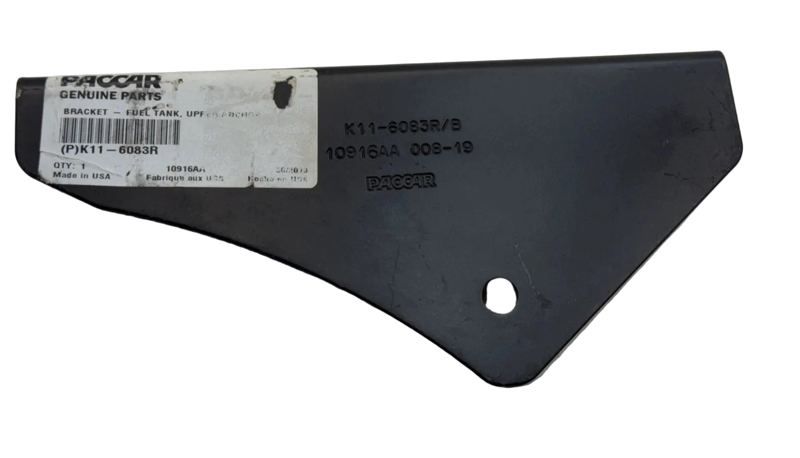 K116083R Genuine Paccar Right Side Bracket-Fuel Tank Strap