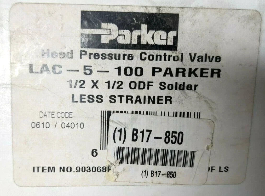 LAC5100 Genuine Parker Head Pressure Control Valve