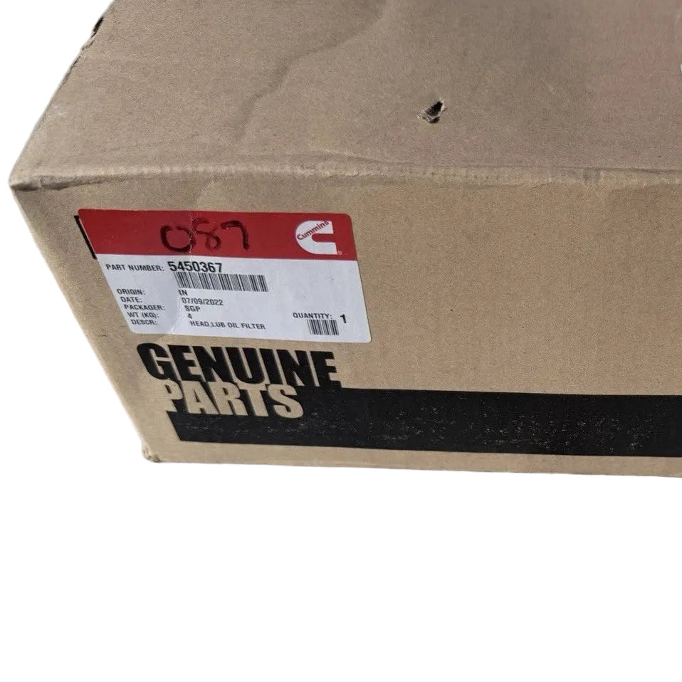 5450367 Genuine Cummins Lubricating Oil Filter Head