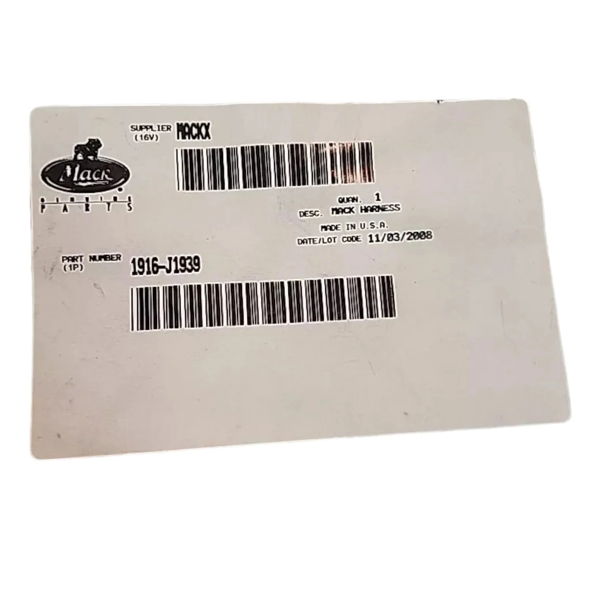 1916-J1939 Genuine Volvo Harness Jumper - Truck To Trailer