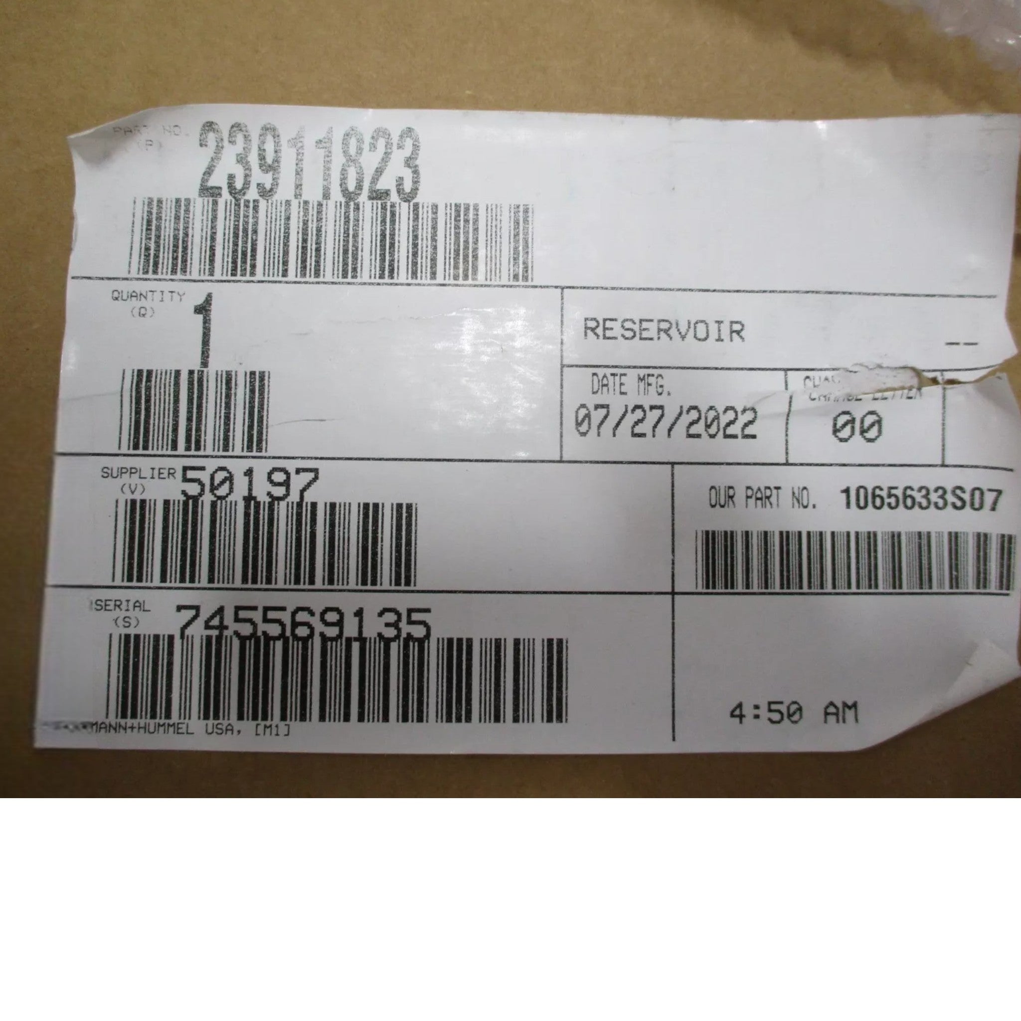 23915461 Genuine Mack Expansion Tank