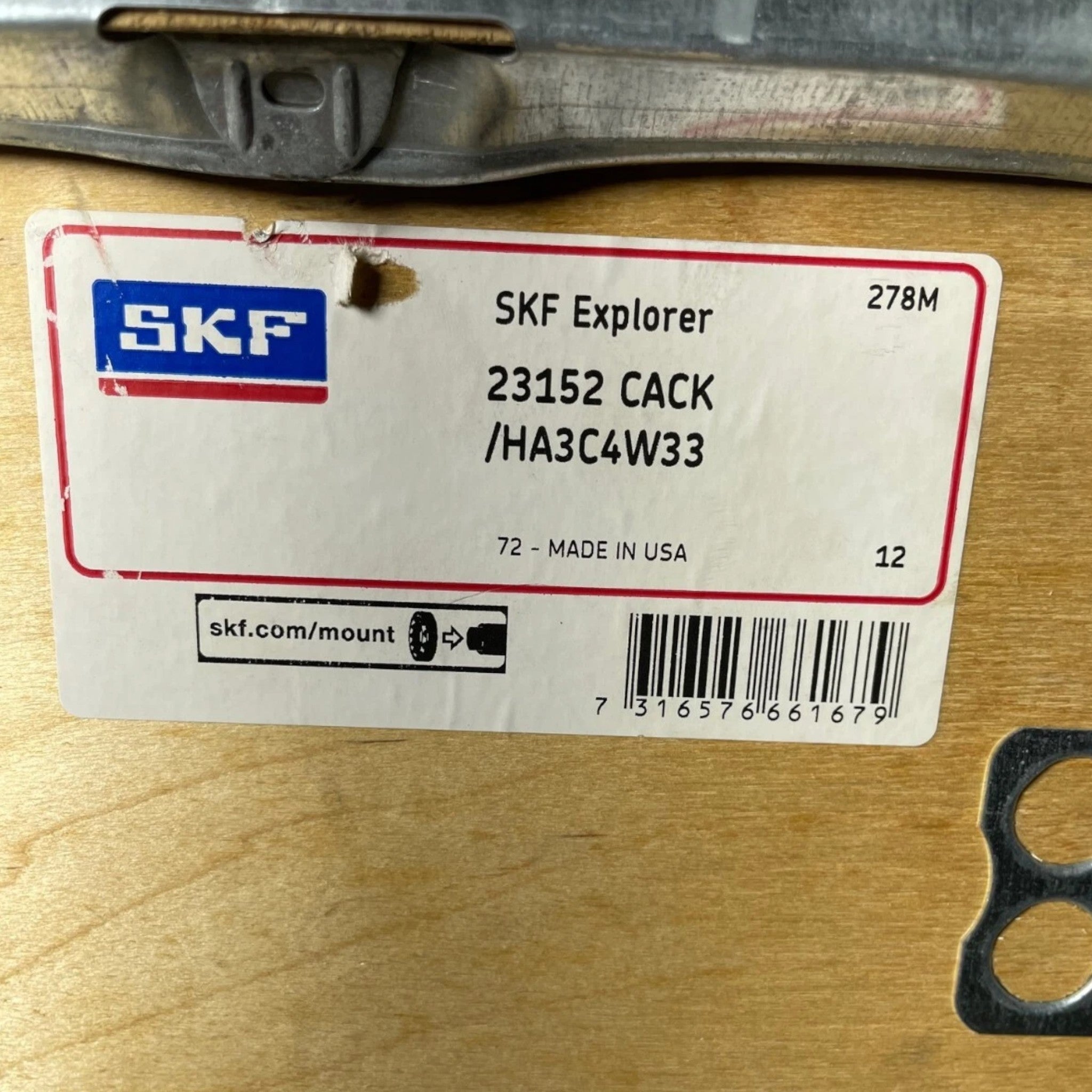 23168CACK/HA3C4W33 Genuine SKF Spherical Roller Bearing