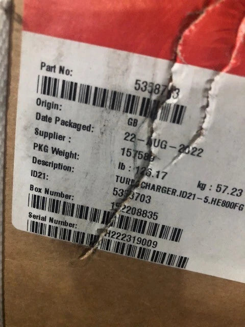 5324085RX Genuine Cummins Turbocharger Kit