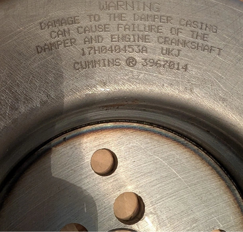 3967014 Genuine Cummins Viscous Vibration Damper